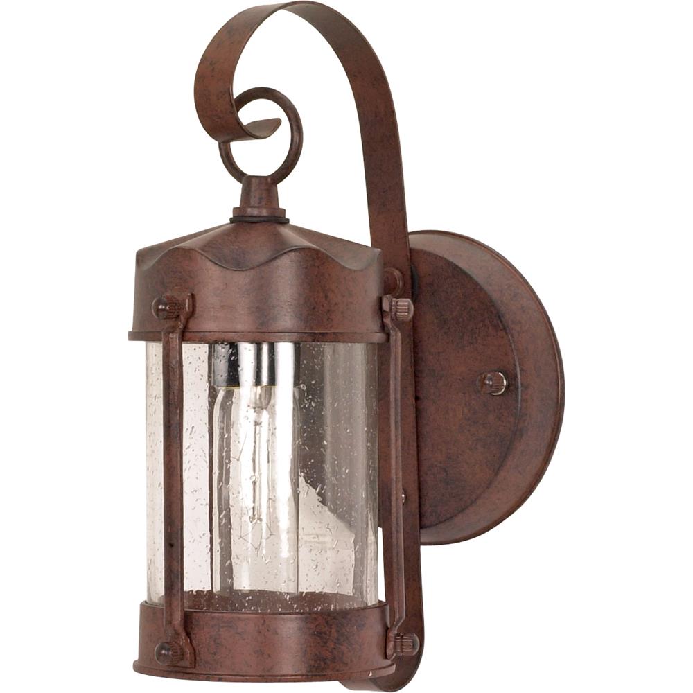 Nuvo Lighting 60/634  1 Light - 11" - Wall Lantern - Piper Lantern with Clear Seed Glass in Old Bronze Finish